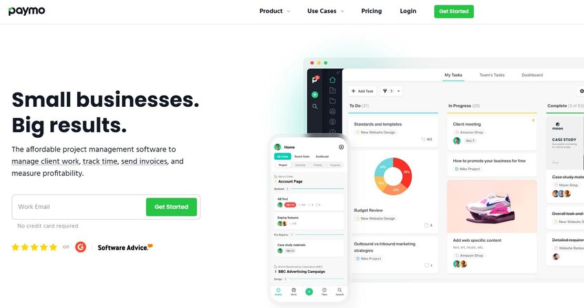 Paymo is the AI project management software of choice if you’re a freelancer or you oversee projects at a small agency. 