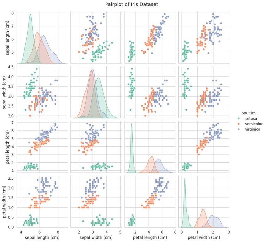 Pairplot of Iris Data Set. Created in seconds by Julius AI. 