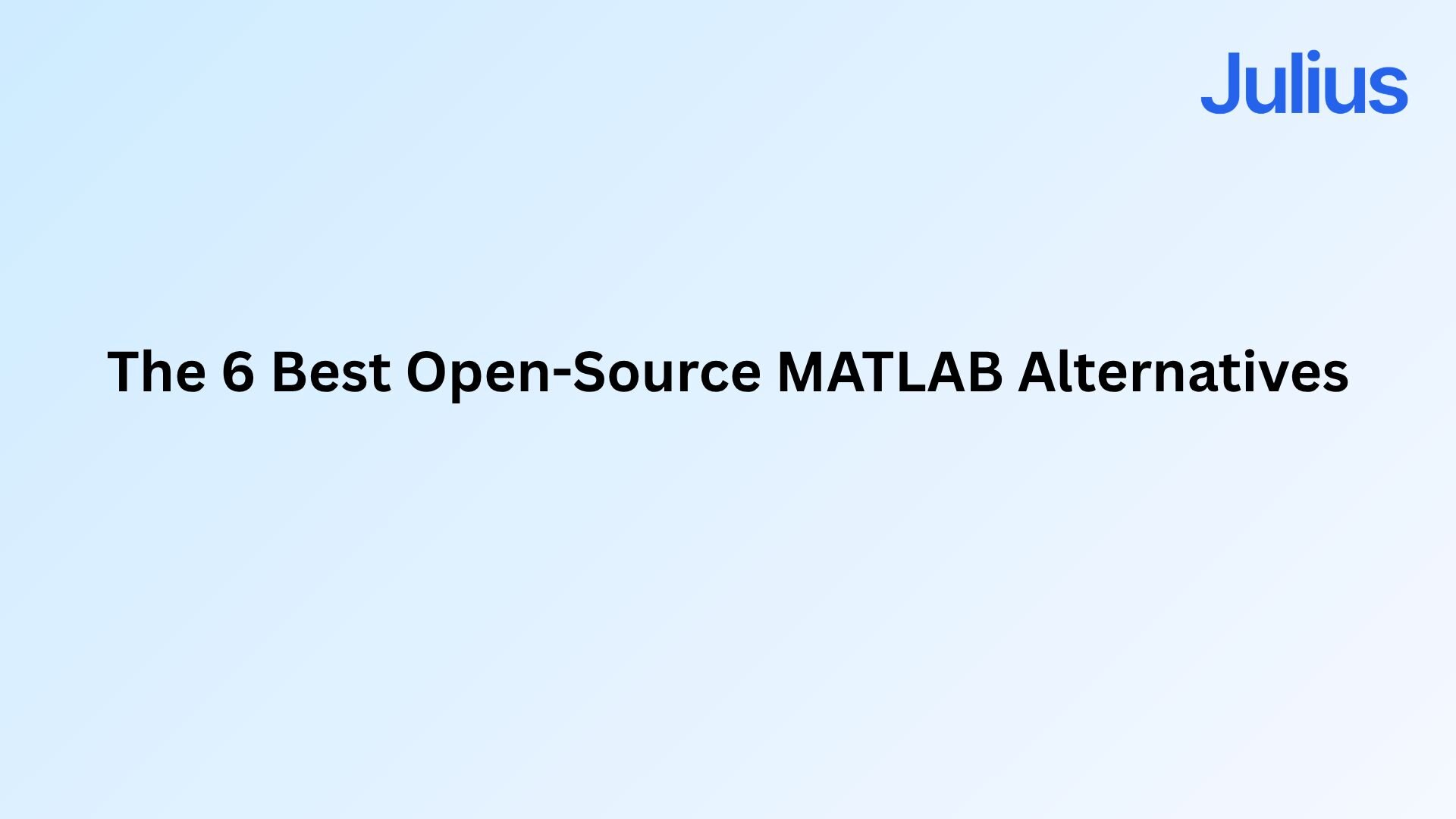 Learn about the best alternatives to MATLAB available in 2024
