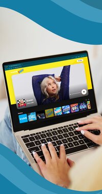 K-LOVE listener streaming on their laptop