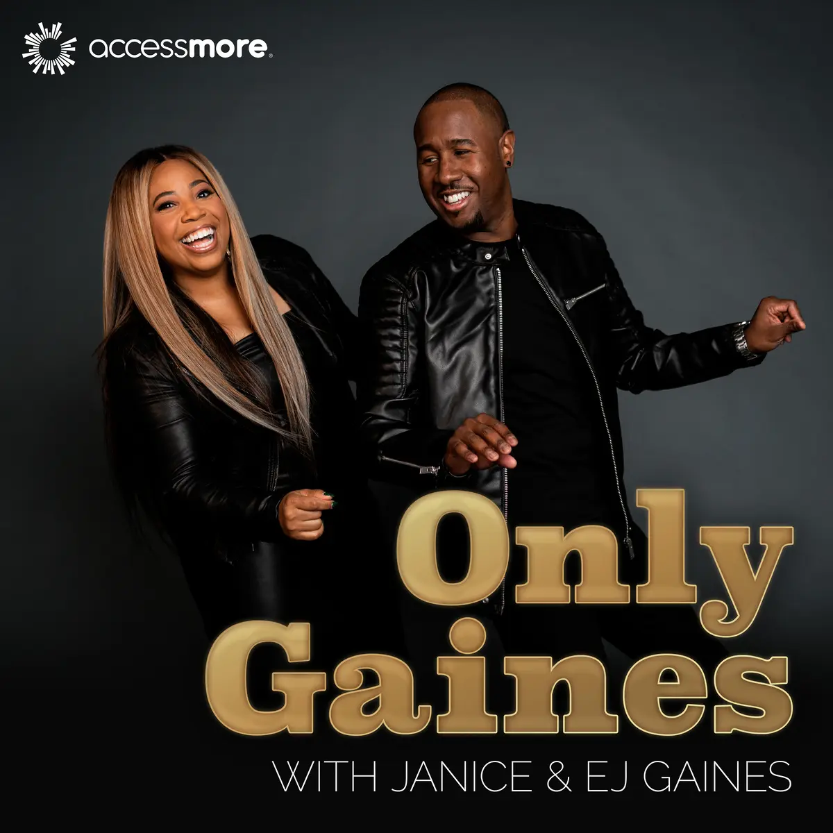 Janice & EJ Gaines with text Only Gaines