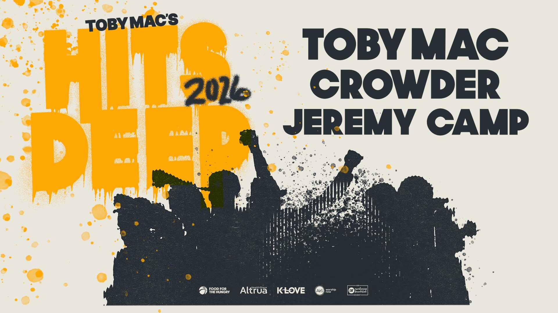 TobyMac's Hits Deep Tour 2026 with Crowder and Jeremy Camp