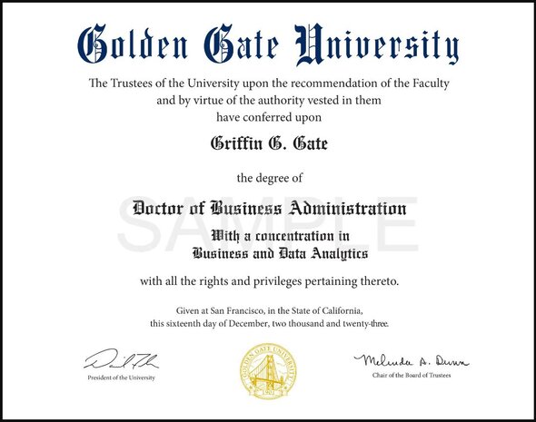 Sample Certificate