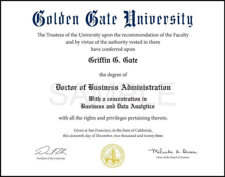 Sample Certificate