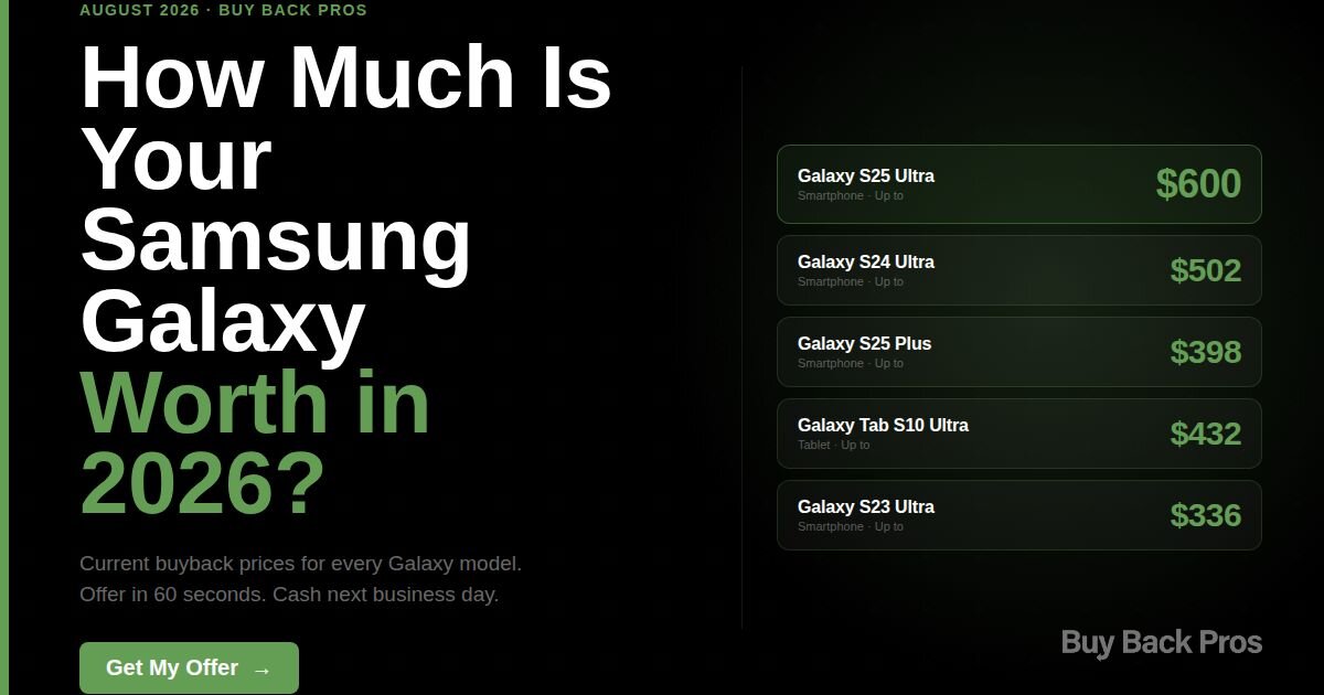 How Much Is Your Samsung Galaxy Worth in 2026?