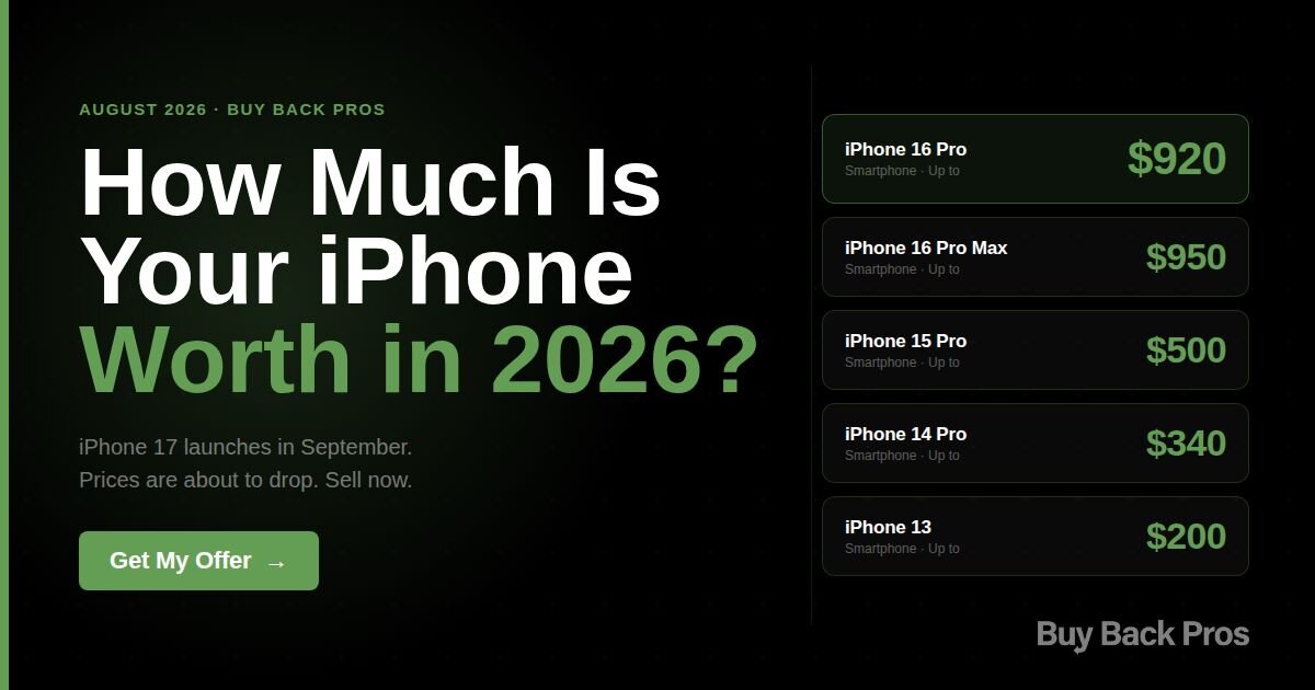 How Much Is Your iPhone Worth in 2026? (And Why Now Is the Time to Sell)