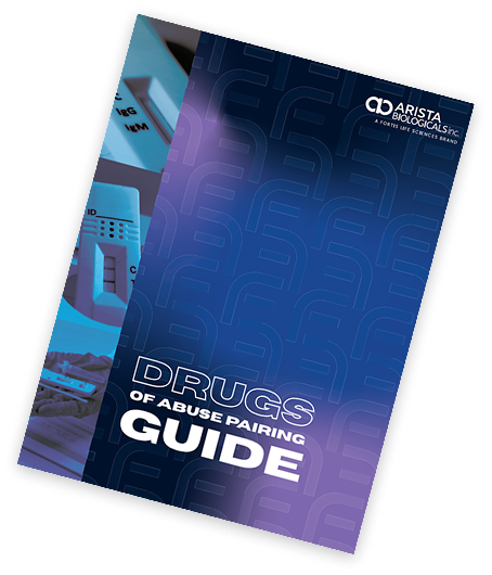 Arista Drugs of Abuse Pairing Guide brochure cover