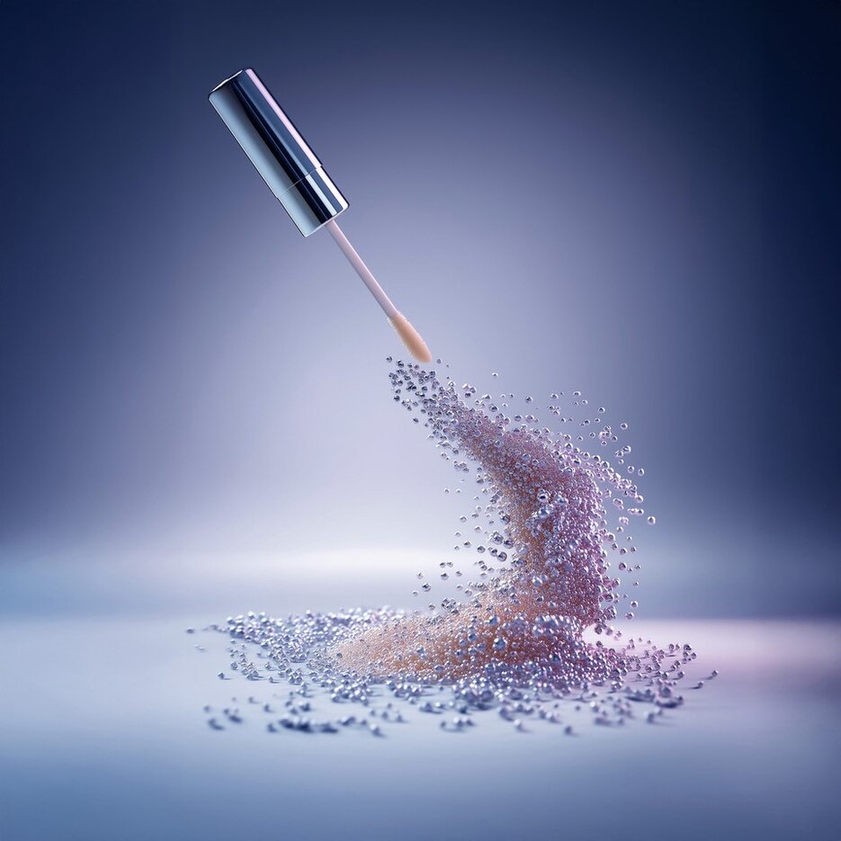 Freeze dried cosmetic beads with proteins and peptides