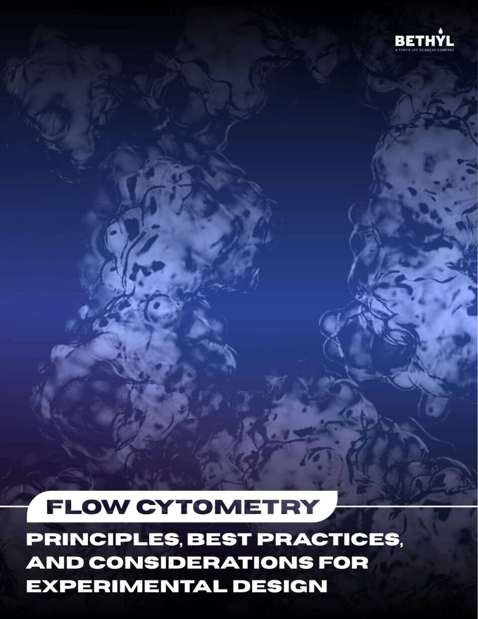 Cover page titled Flow Cytometry: Principles, Best Practices, and Considerations for Experimental Design by Fortis Life Sciences.