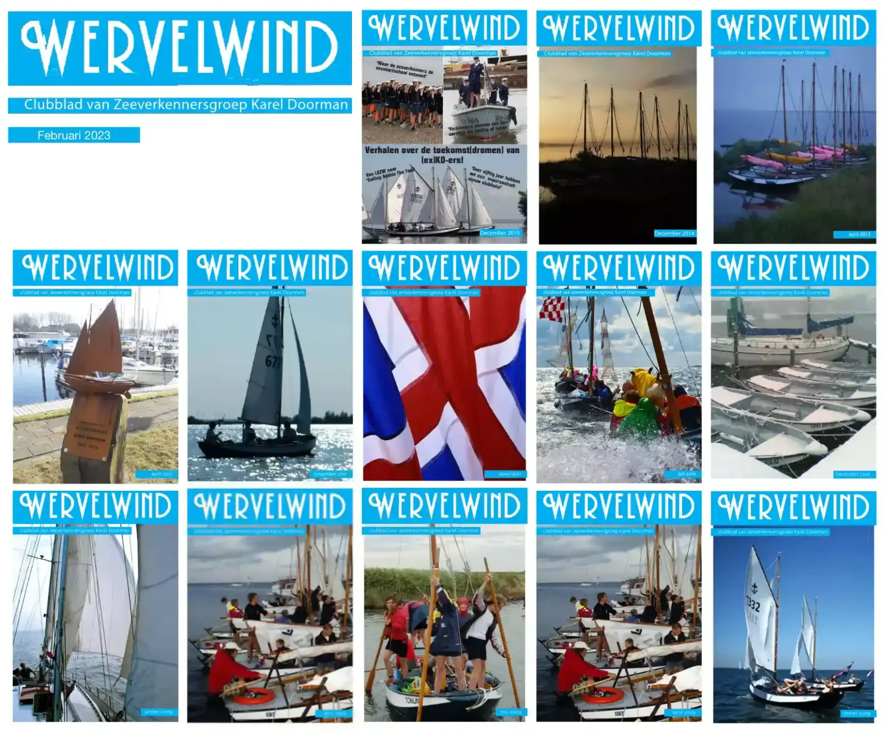 overzicht van oude WervelWind covers