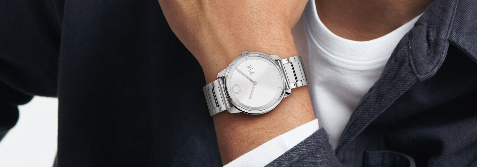 Movado Trend Element watch in stainless steel on figure 