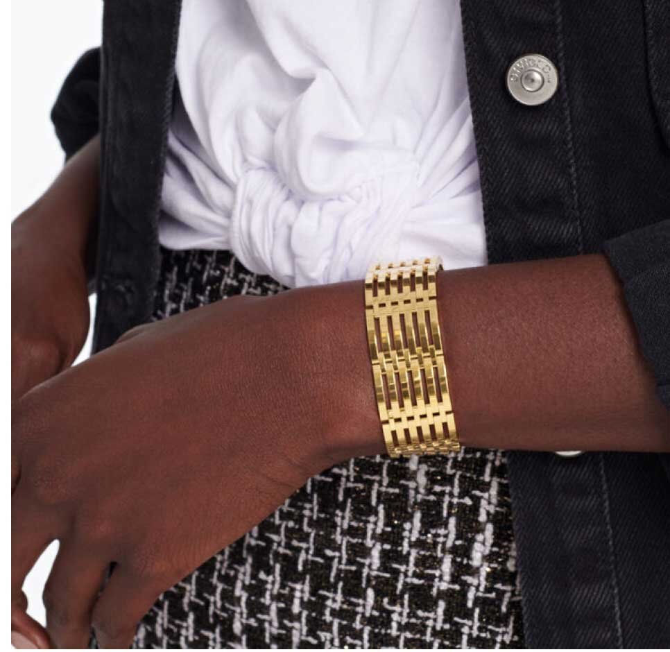 Movado Esperanza Wide Women's Bracelet on model