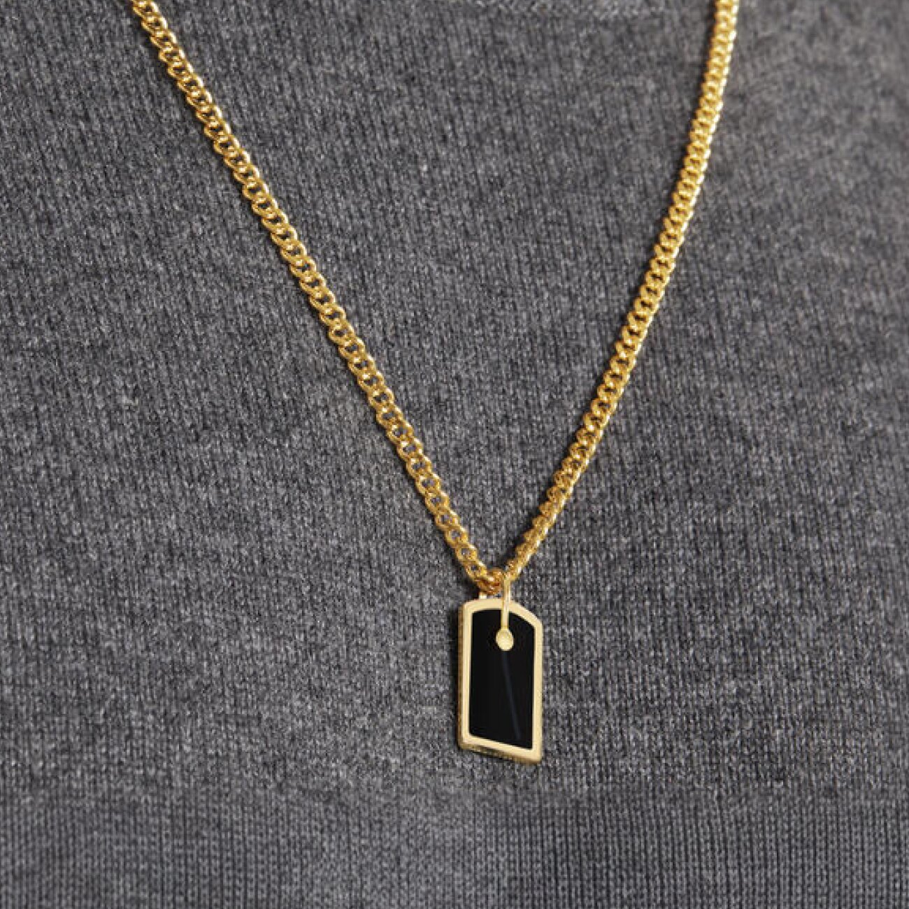 MVMT necklace on model
