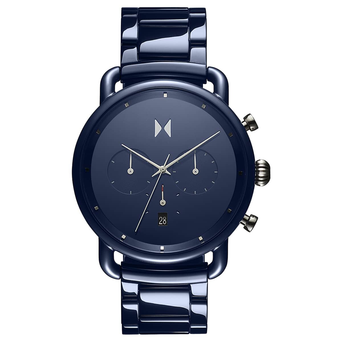 Blacktop ceramic men's watch in blue
