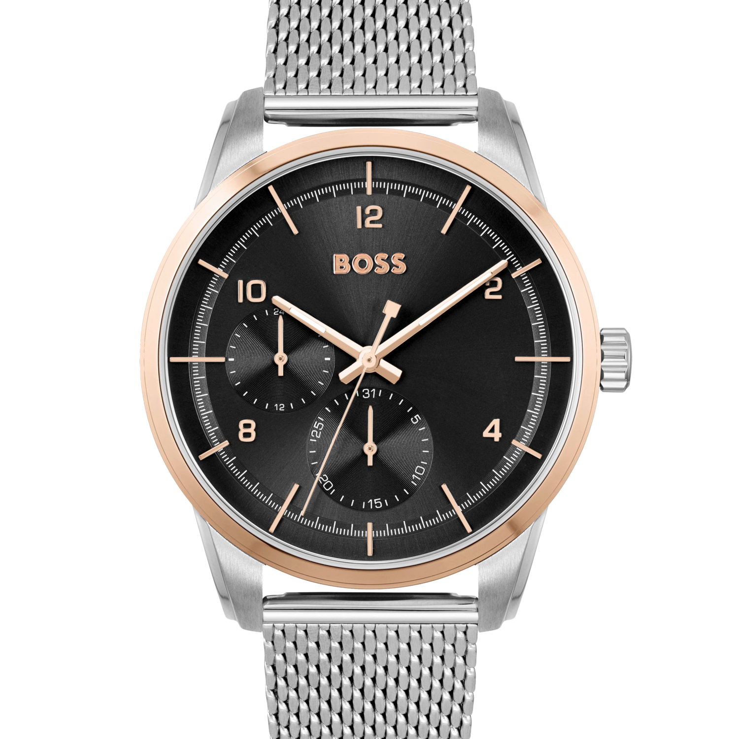 Picture of Boss Sophio men's watch with stainless steel mesh bracelet