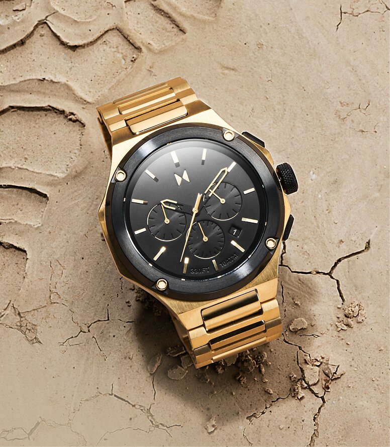 MVMT Raptor mens watch on sand
