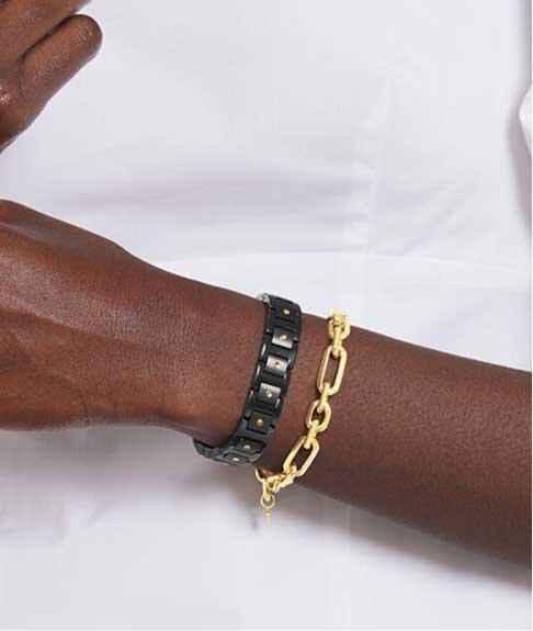 Movado Esperanza Wide Women's Bracelet on model