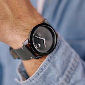 Movado Trend black strap and black dial on model 