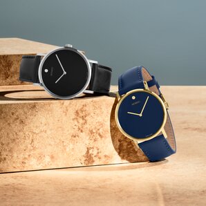 Movado Trend black strap and black dial on model 