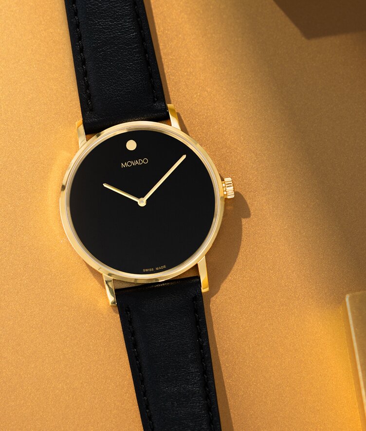 Movado Signature gold plated case