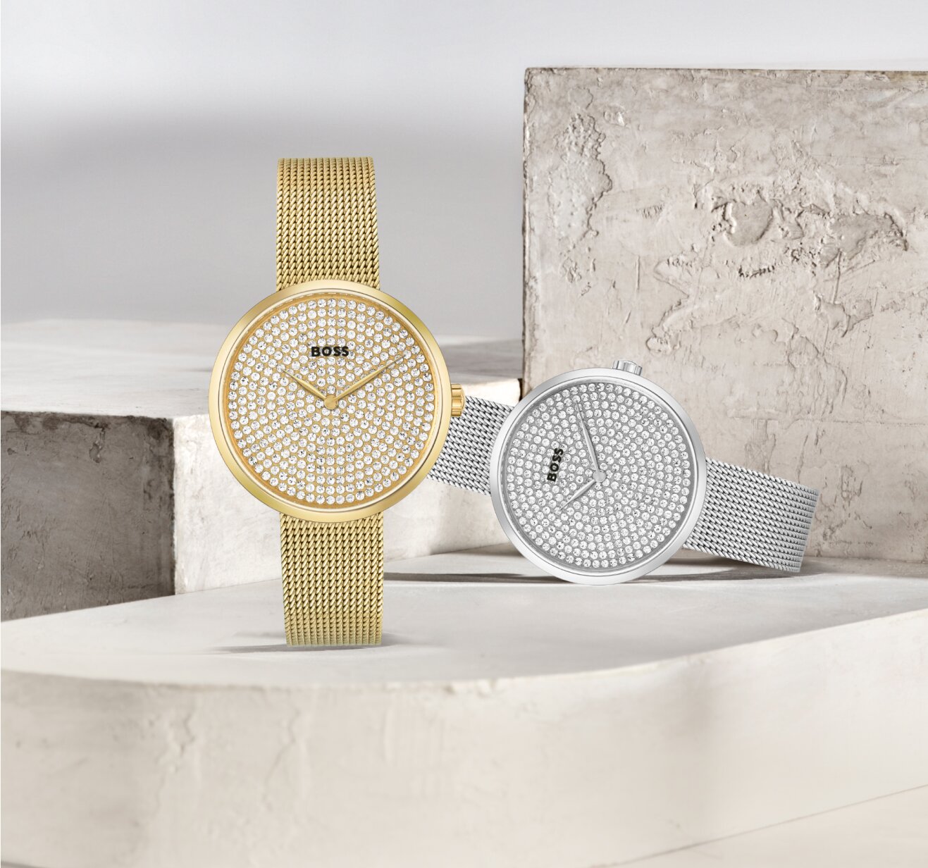Picture of Boss Praise women's watches in gold and silver