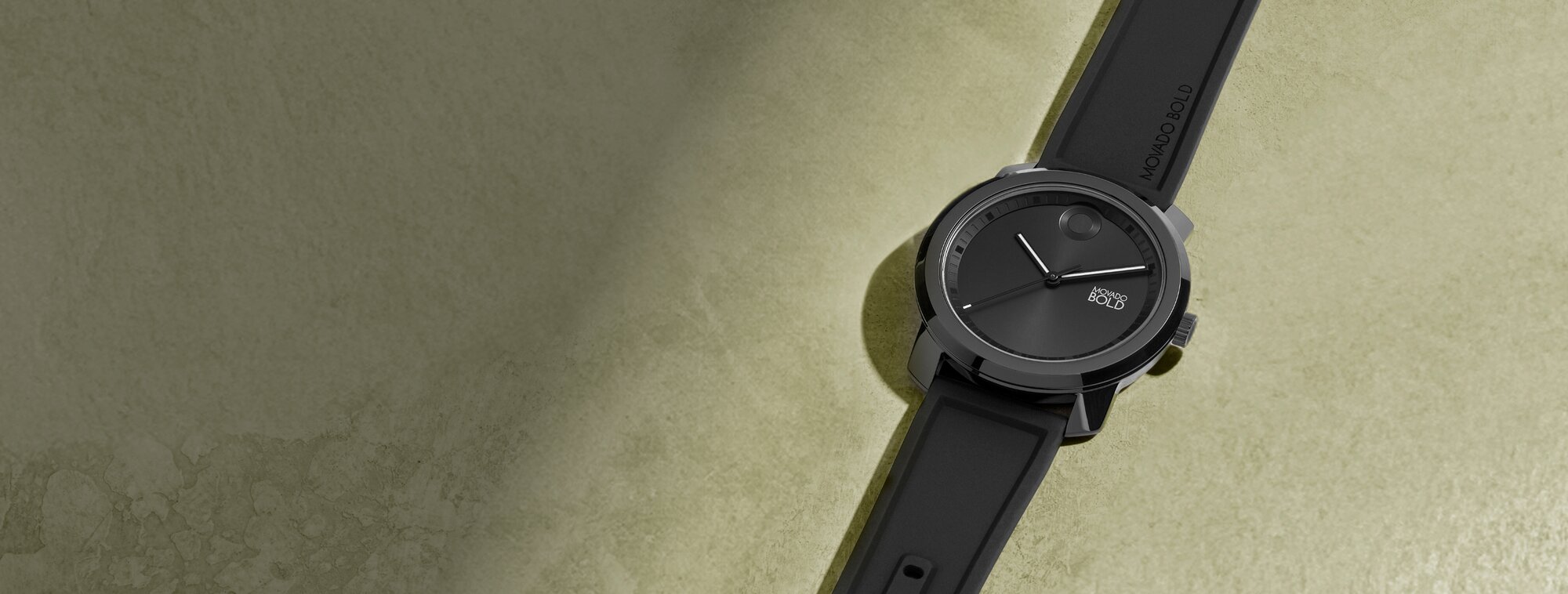 Movado Trend Propel black dial and black silicone strap