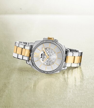 Coach Boyfriend two tone bracelet