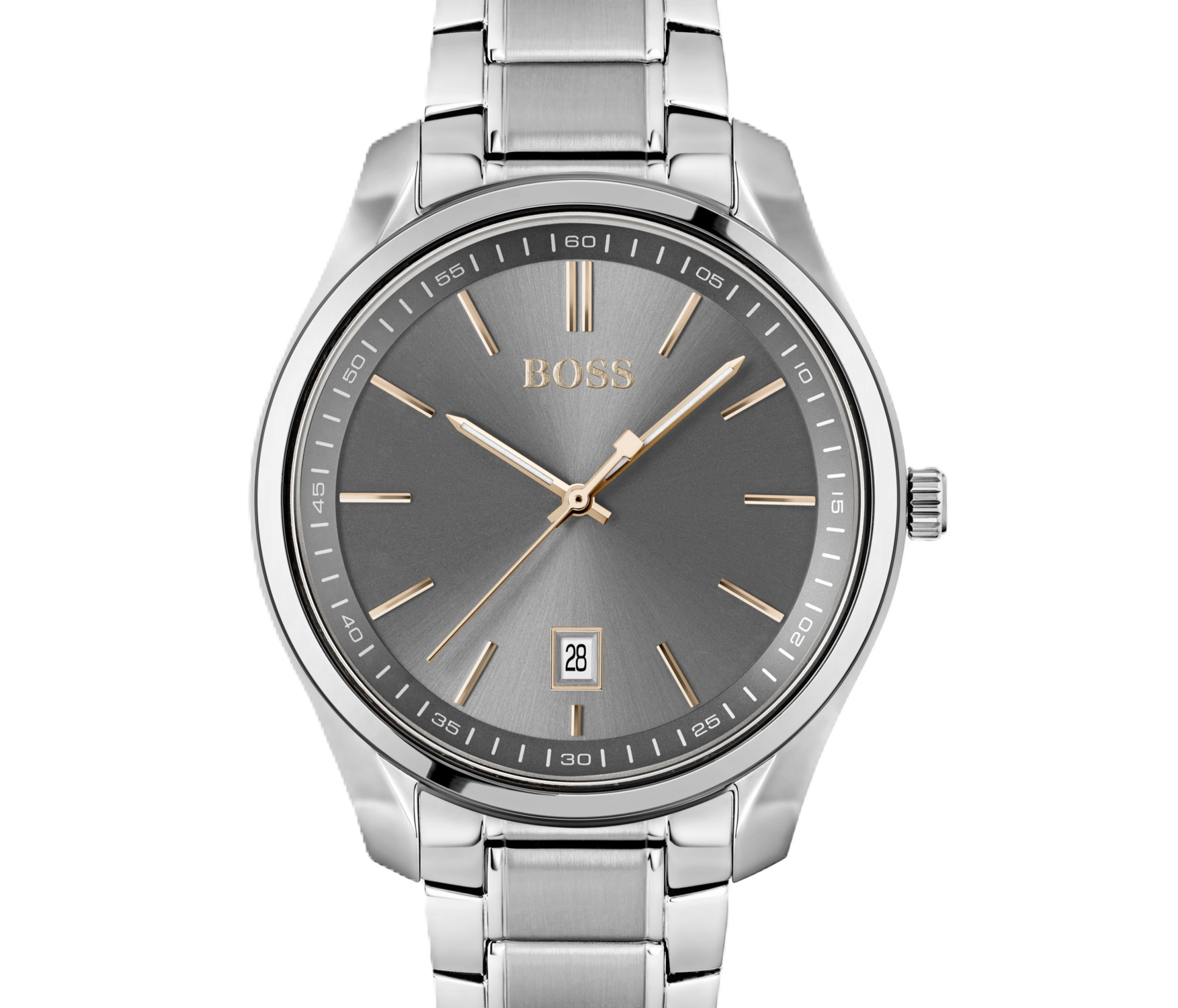 Picture of Boss Sophio men's watch with stainless steel mesh bracelet