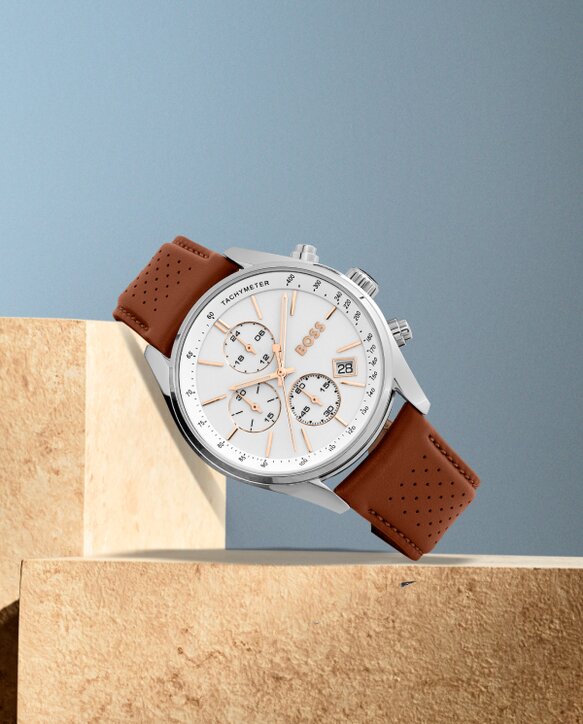 Boss Grand Prix men chronograph watch