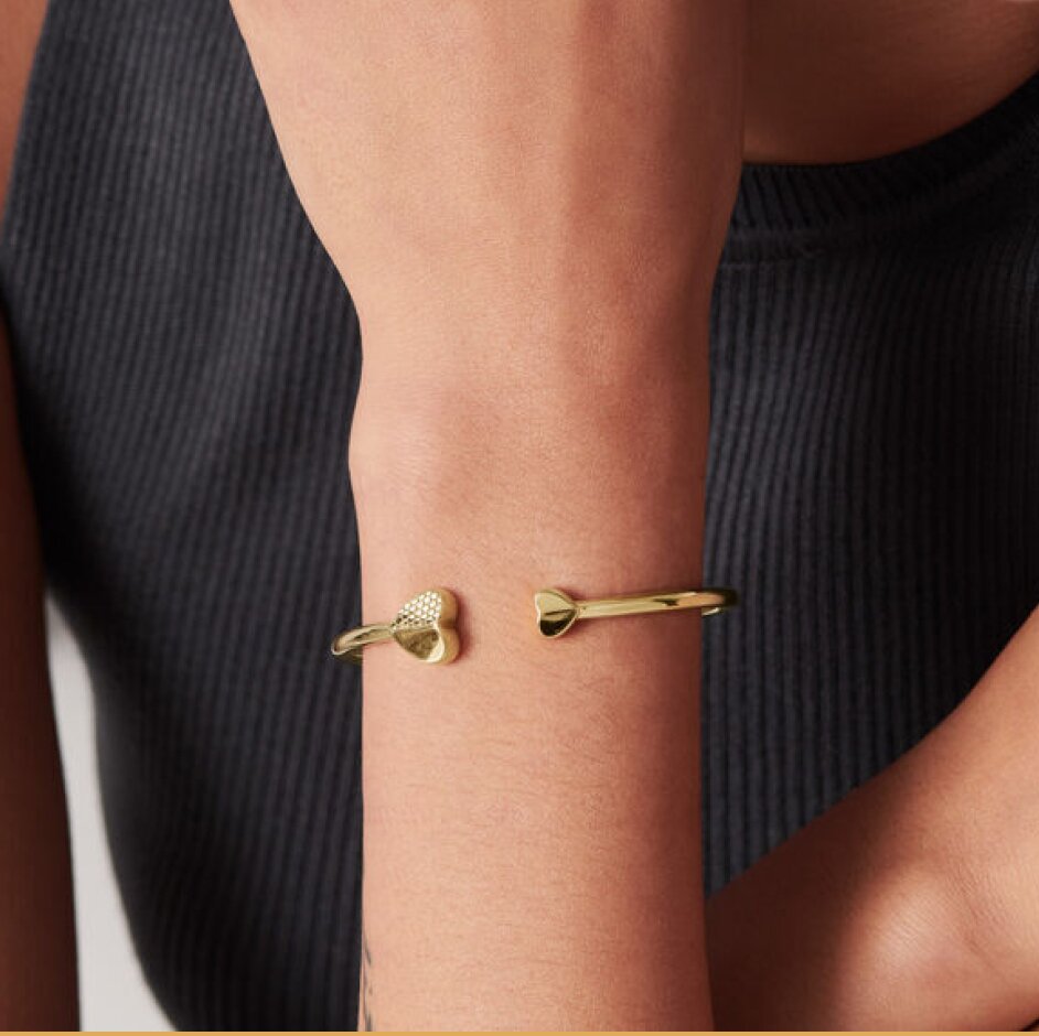 Movado Esperanza Wide Women's Bracelet on model