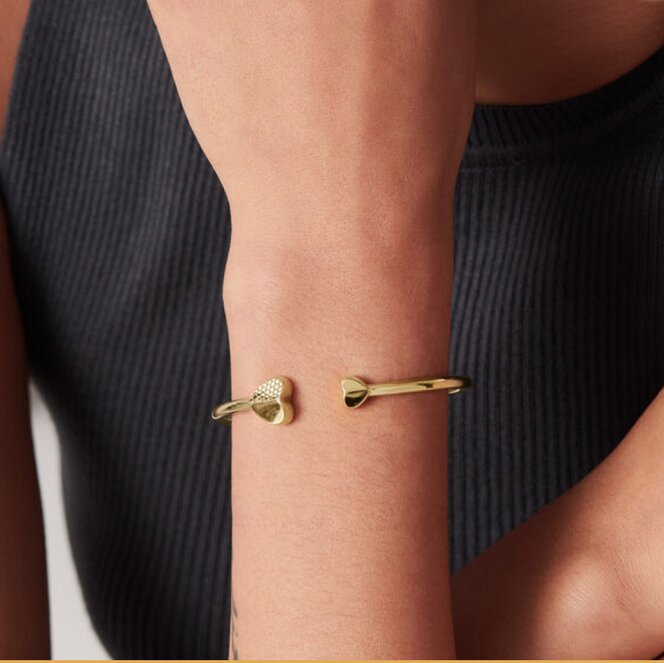 Movado Esperanza Wide Women's Bracelet on model