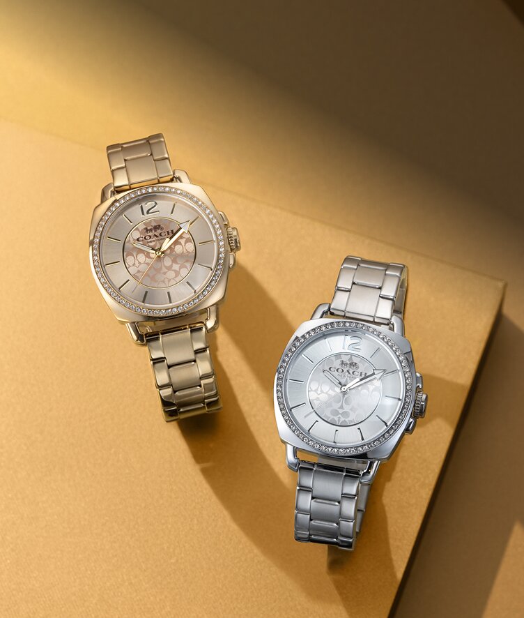 Coach Boyfriend silver and gold plated bracelets