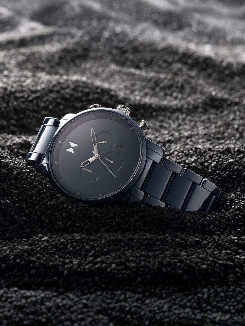 MVMT ceramic chronograph watch