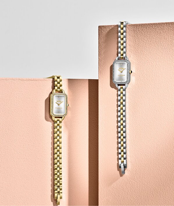 Coach Ludlow gold IP plated and two tone bracelets 