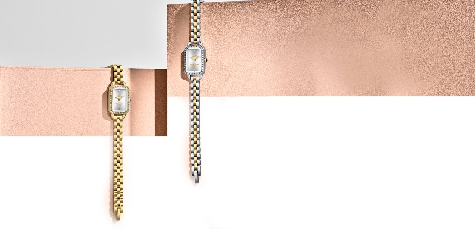 Coach Ludlow gold IP plated and two tone bracelets