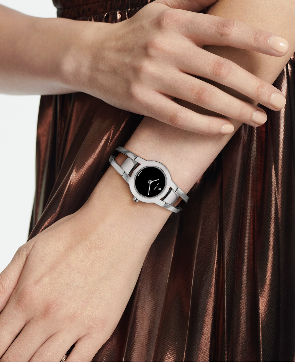 Picture of Movado Impresa bangle on figure