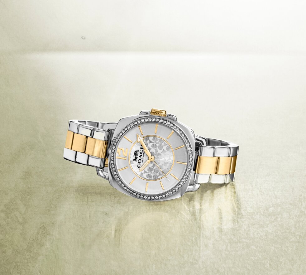 Coach Boyfriend two tone bracelet