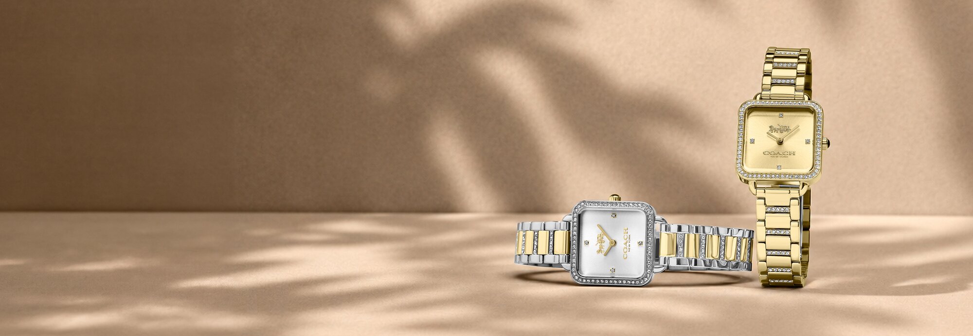 Coach Ludlow two tone and gold bracelet women's watches