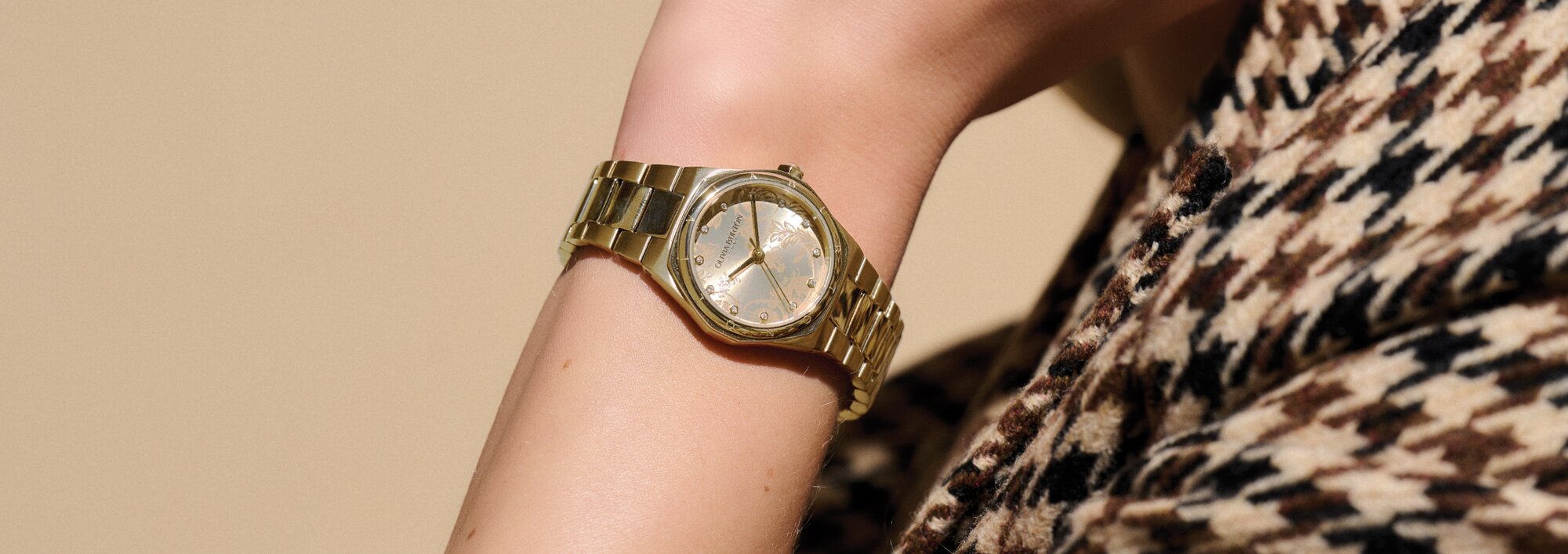 Coach Boyfriend 42mm multi function movement watches in stainless steel, gold ionic plated stainless steel and rose gold ionic plated stainless steel with crystals 