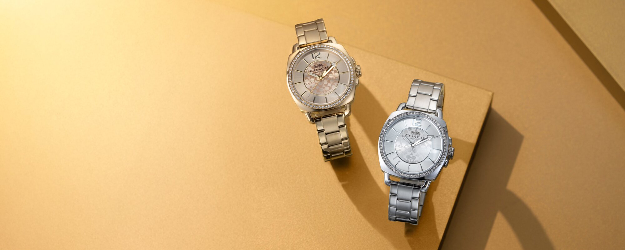 Coach Boyfriend silver and gold plated bracelets