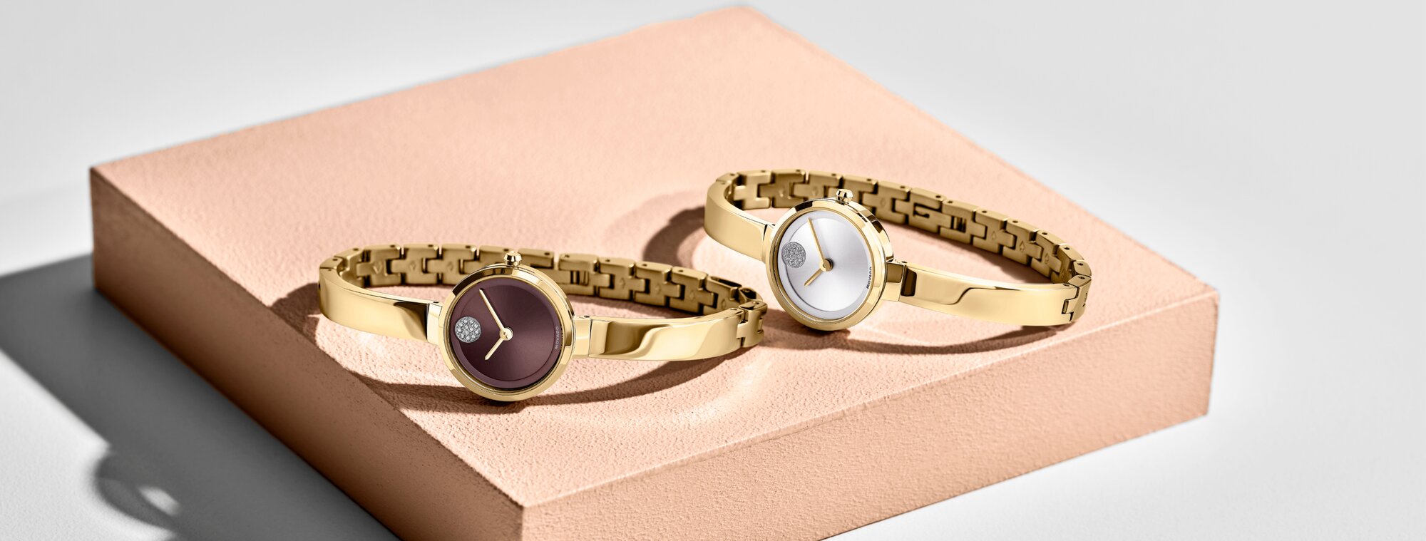 Movado Trend bangles with crystal markers