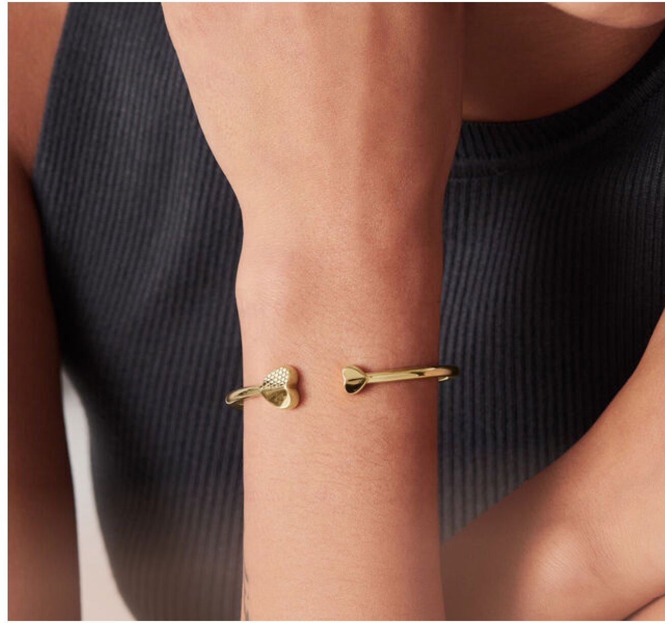 Movado Heart women's bracelet on figure