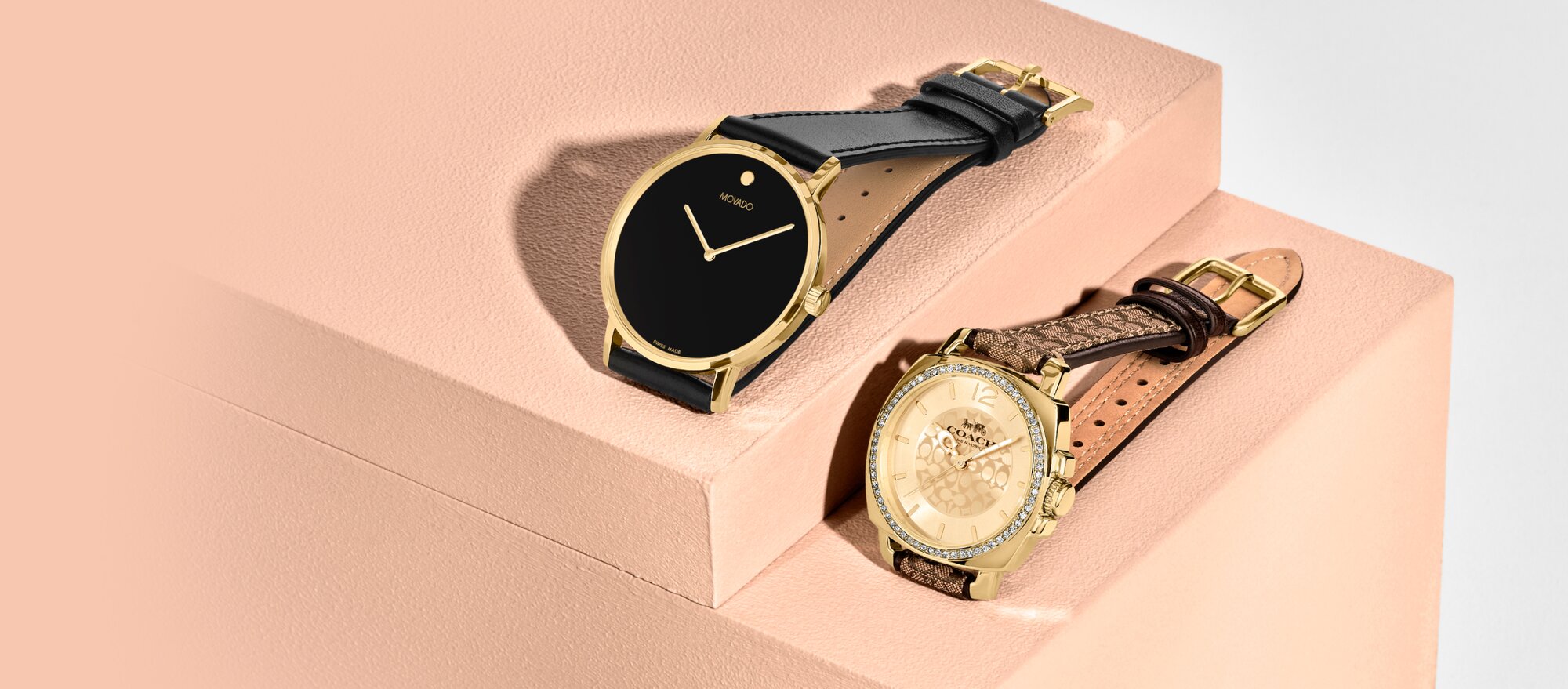 Movado Signature and Coach Boyfriend straps