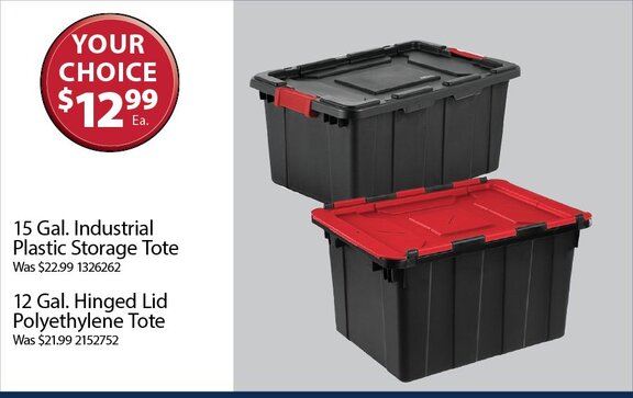 plastic storage
