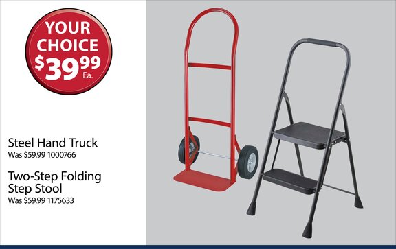steel handle truck