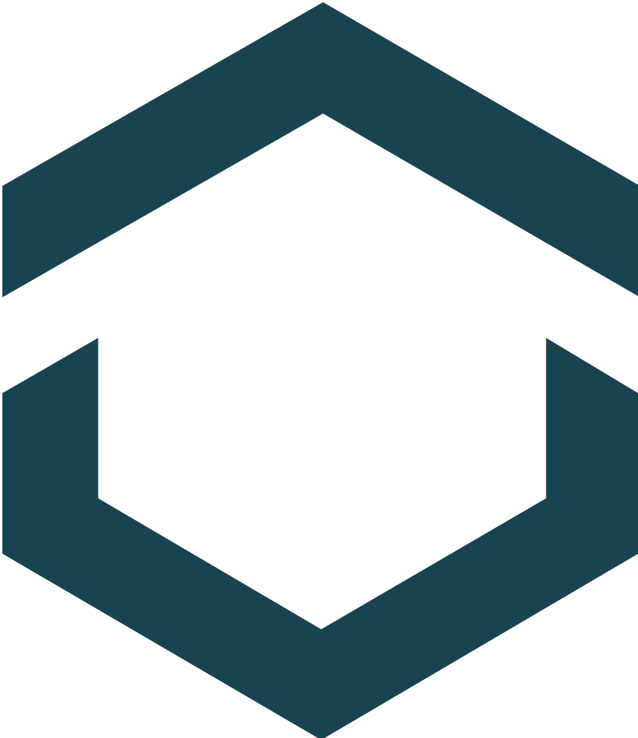 Teal logo icon