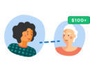 Referral between two clinicians illustration