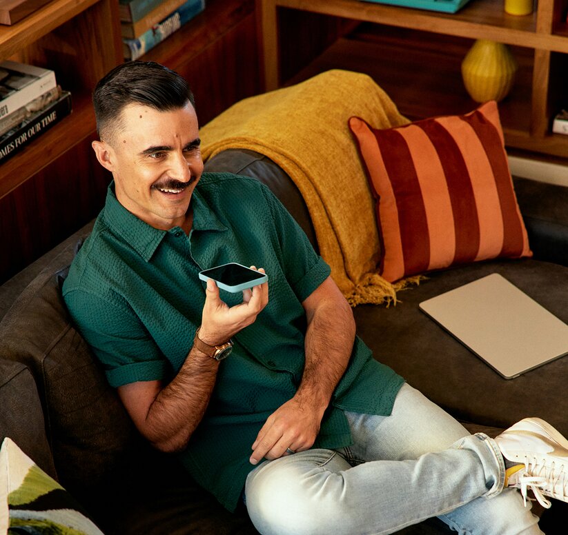 Practitioner with phone