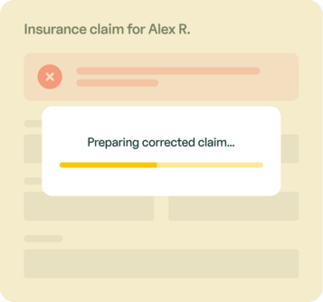 Corrected claim view