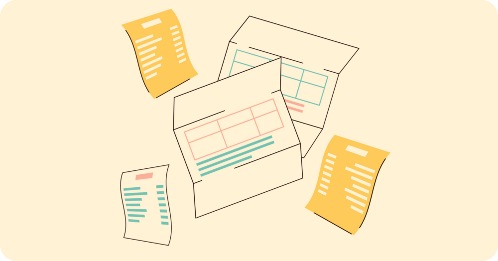 illustration of bills